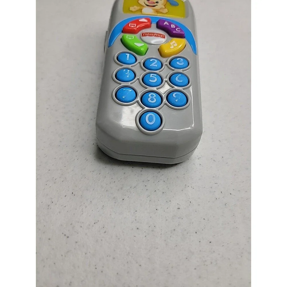 Fisher Price Puppy TV Remote Laugh & Learn Toy Sounds And Lights Learning Toy Wo